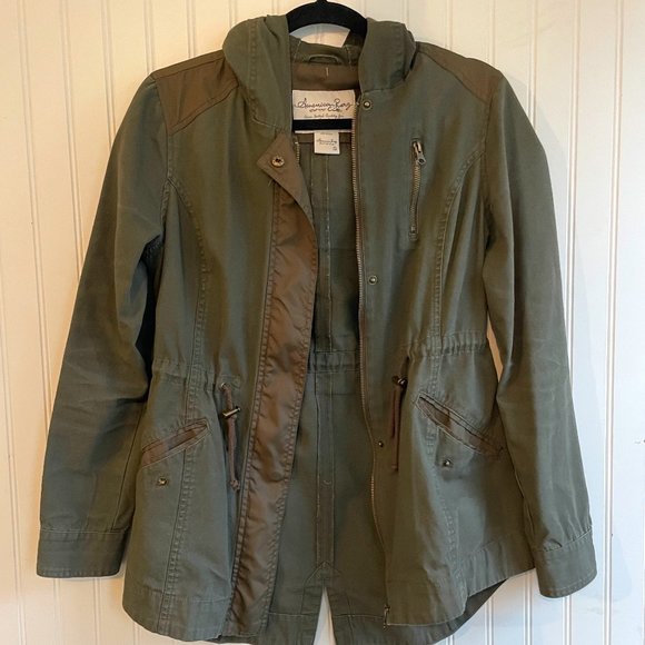 American Rag Green Army Jacket - Small - Picture 1 of 6